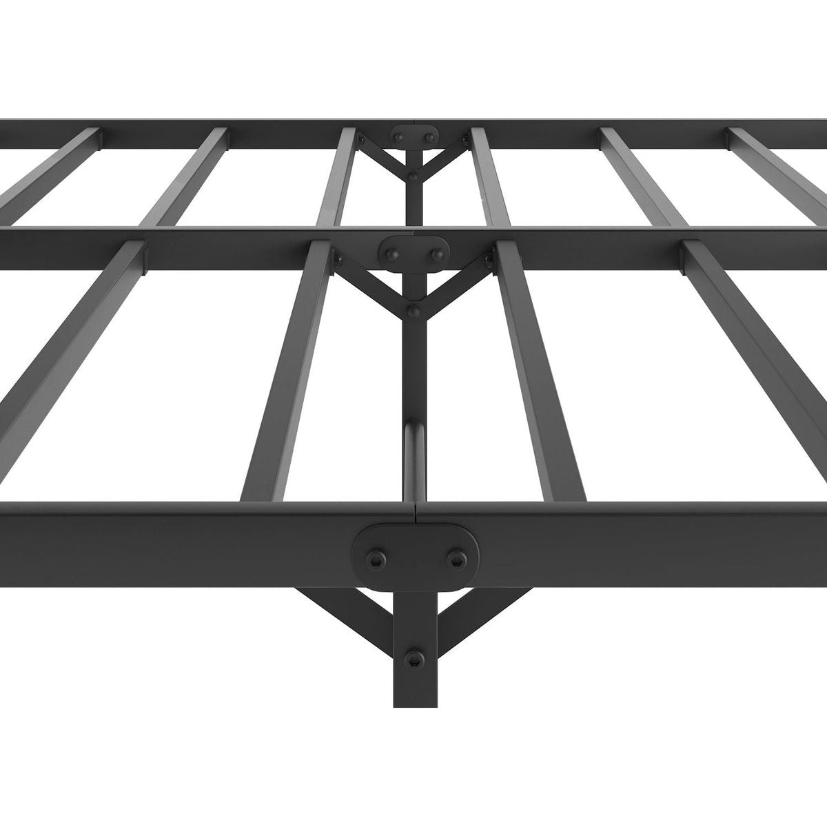 Metal Platform Bed frame with Headboard, Sturdy Metal Frame, No Box Spring Needed(Queen)