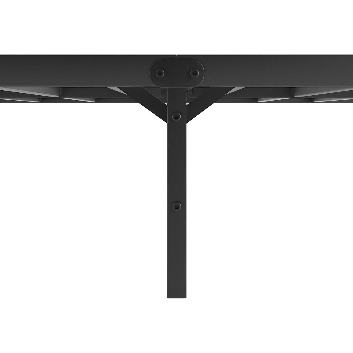 Metal Platform Bed frame with Headboard, Sturdy Metal Frame, No Box Spring Needed(Queen)