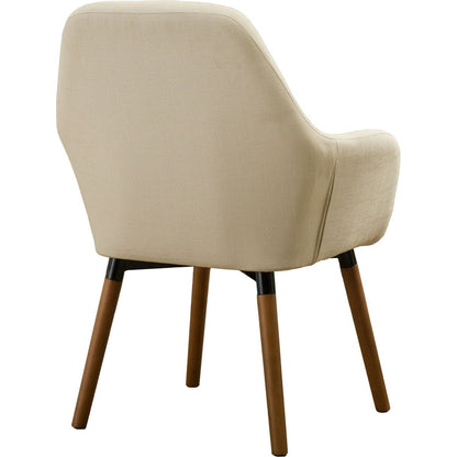 Tuchico Contemporary Fabric Accent Chair, Tan