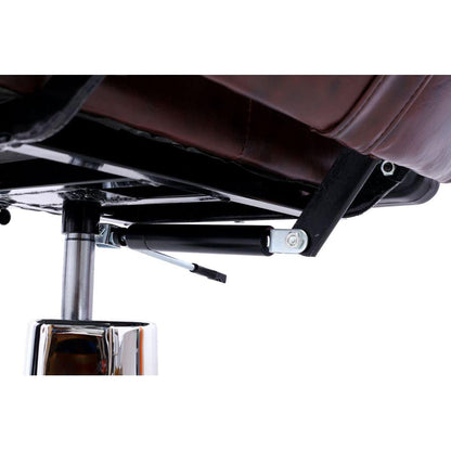 Artist hand Hair Stylist All Purpose Barber Chair for Barbershop Salon Chair,Heavy Duty Hydraulic Barber Chair Spa Furniture Shampoo Reclining Extra Wider Seat Beauty Hair Salon Equipment, brown