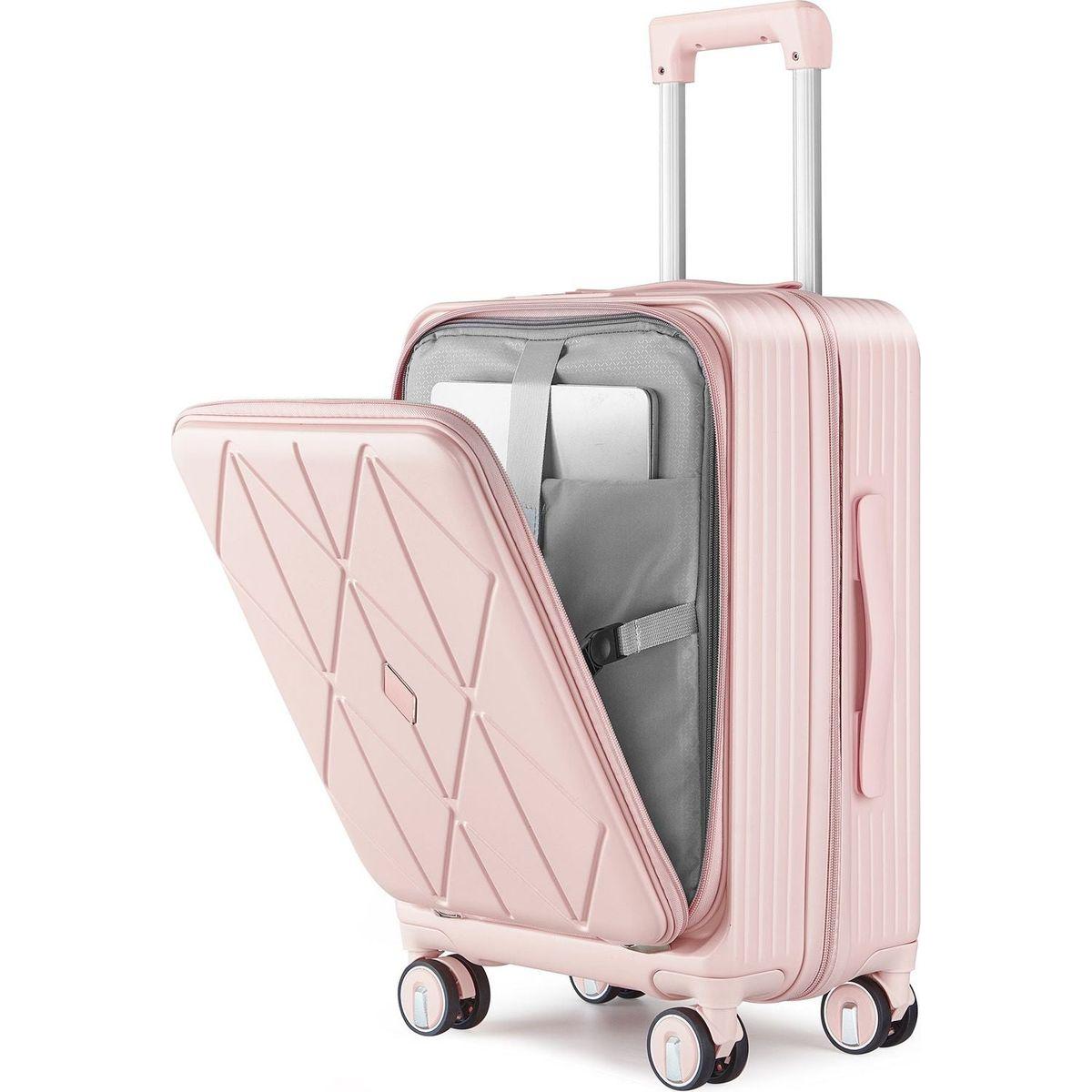 Luggage Sets 3 Piece(20/24/28), Expandable Carry On Luggage with TSA Lock Airline Approved, 100% PC Hard Shell and Lightweight Suitcase with Front Pocket and Spinner Wheels