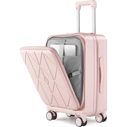 Luggage Sets 3 Piece(20/24/28), Expandable Carry On Luggage with TSA Lock Airline Approved, 100% PC Hard Shell and Lightweight Suitcase with Front Pocket and Spinner Wheels