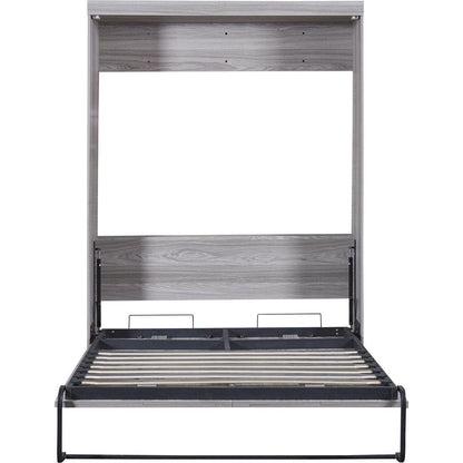 Full Size Murphy Bed, can be Folded into a Cabinet, Gray