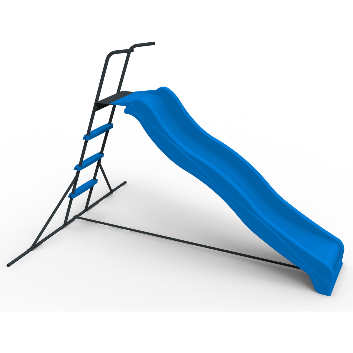 XSL003 2.2M kids plastic slide indoor Freestanding playground equipment children plastic slide kids indoor slide blue