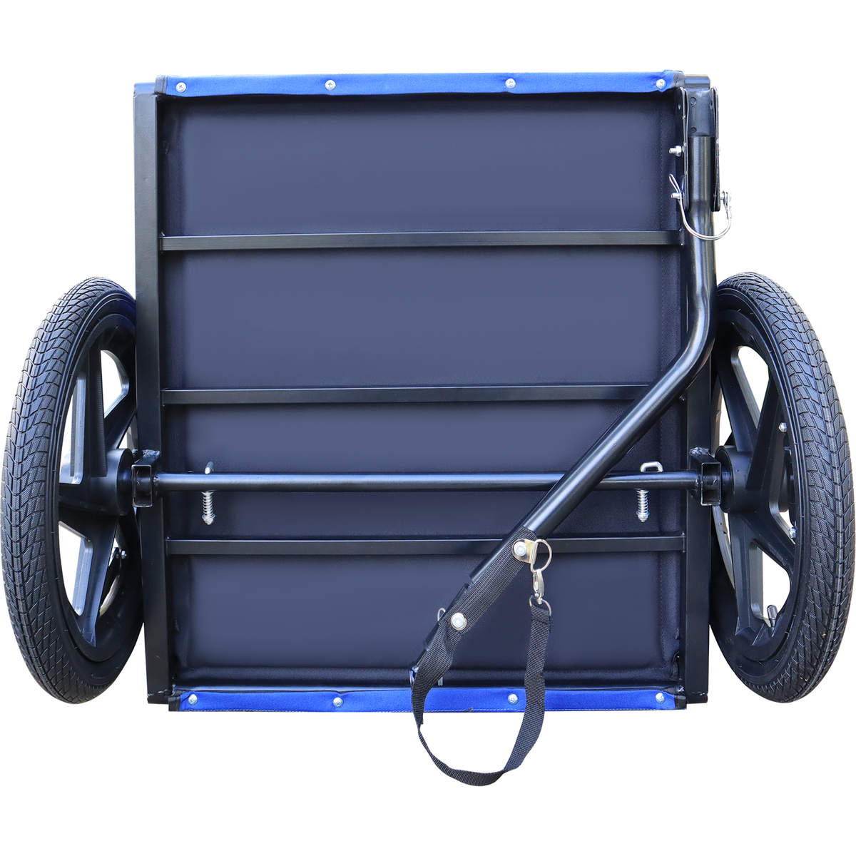 Blue High Quality 16 inch air wheel Pet Bike Trailer for Dogs Foldable Bicycle Pet Trailer