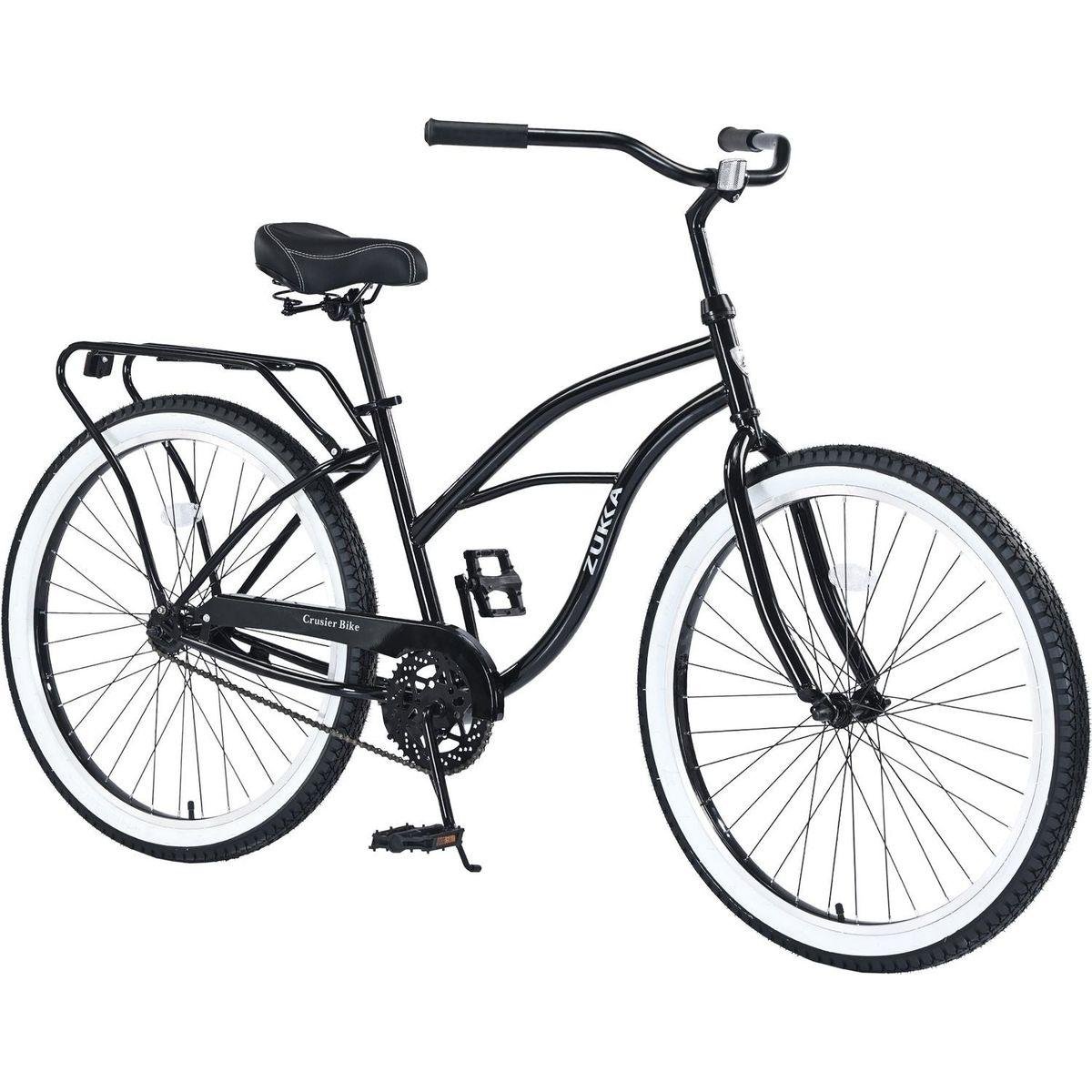 Single Speed Bicycles 26"Inch,Steel Frame, Wide Wheels for Stability, Rear Coaster Brakes,Multiple Colors Men's Beach Cruiser Bike