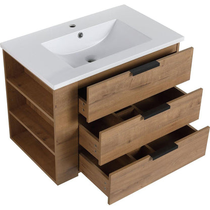 30 Inch Bathroom Vanity With Top(GGRB3020MOWH)
