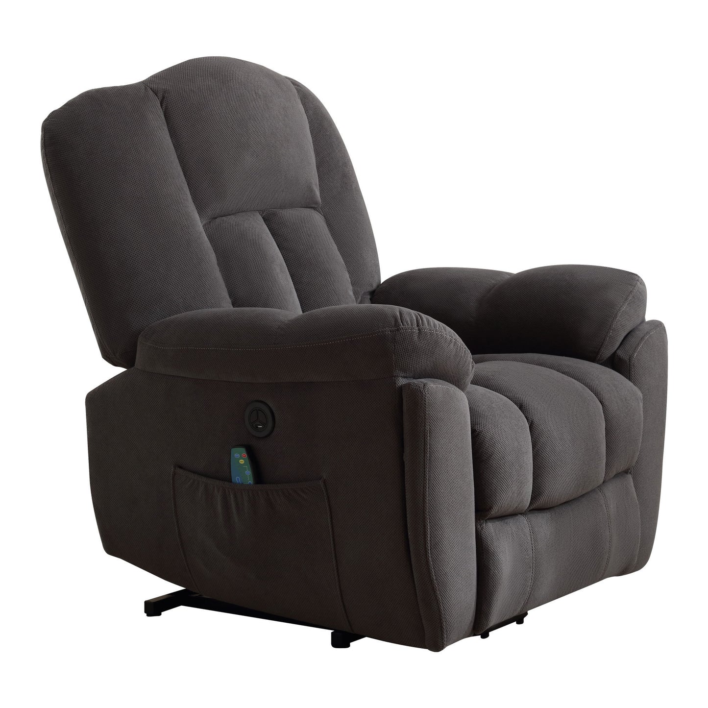 Power Lift Recliner Chair Recliners for Elderly with Heat and Massage Recliner Chair for Living Room with Infinite Position and Side Pocket,USB Charge Port(GREY)