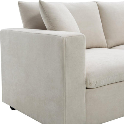 100.4x64.6" Modern Sectional Sofa,L-shaped Couch Set with 2 Free pillows,4-seat Polyester Fabric Couch Set with Convertible Ottoman for Living Room, Apartment, Office,4 Colors