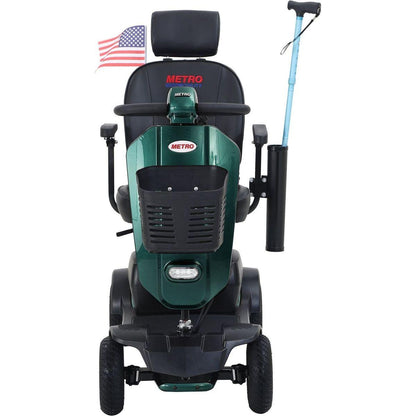 MAX PLUS EMERALD Wheels Outdoor Compact Mobility Scooter with 2pcsx20AH Lead acid Battery, 16 Miles, Cup Holders & USB charger Port