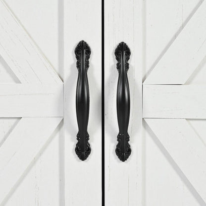 54.5" Farmhouse Kitchen Island with Power Outlet, Kitchen Storage Island with Internal Storage Rack, Drop Leaf, Spice Rack, Rolling Kitchen Cart on Wheels, for Home, Kitchen and Dining Room,White