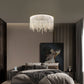 Fancy hanging ceiling lamps luxury modern pendant light crystal chandelier