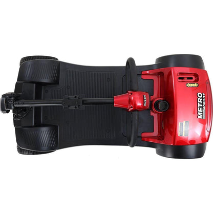 MAX SPORT RED 4 Wheels Outdoor Compact Mobility Scooter with 2pcsx12AH Lead acid Battery