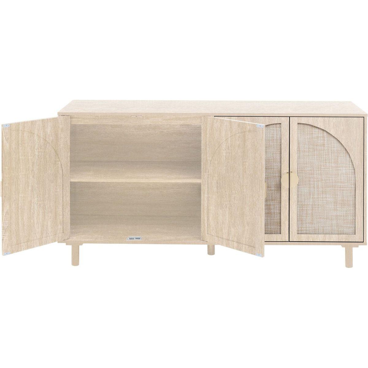 4 Door Cabinet, Suitable for Bedroom, Living Room, Study
