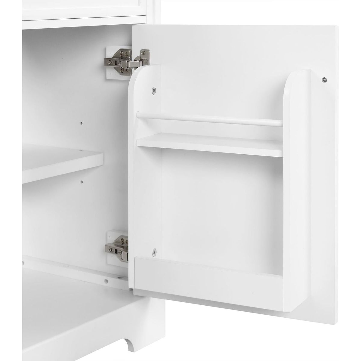 20" Bathroom Vanity with Sink, Bathroom Cabinet with Soft Closing Door, Storage Rack and Adjustable Shelve, White