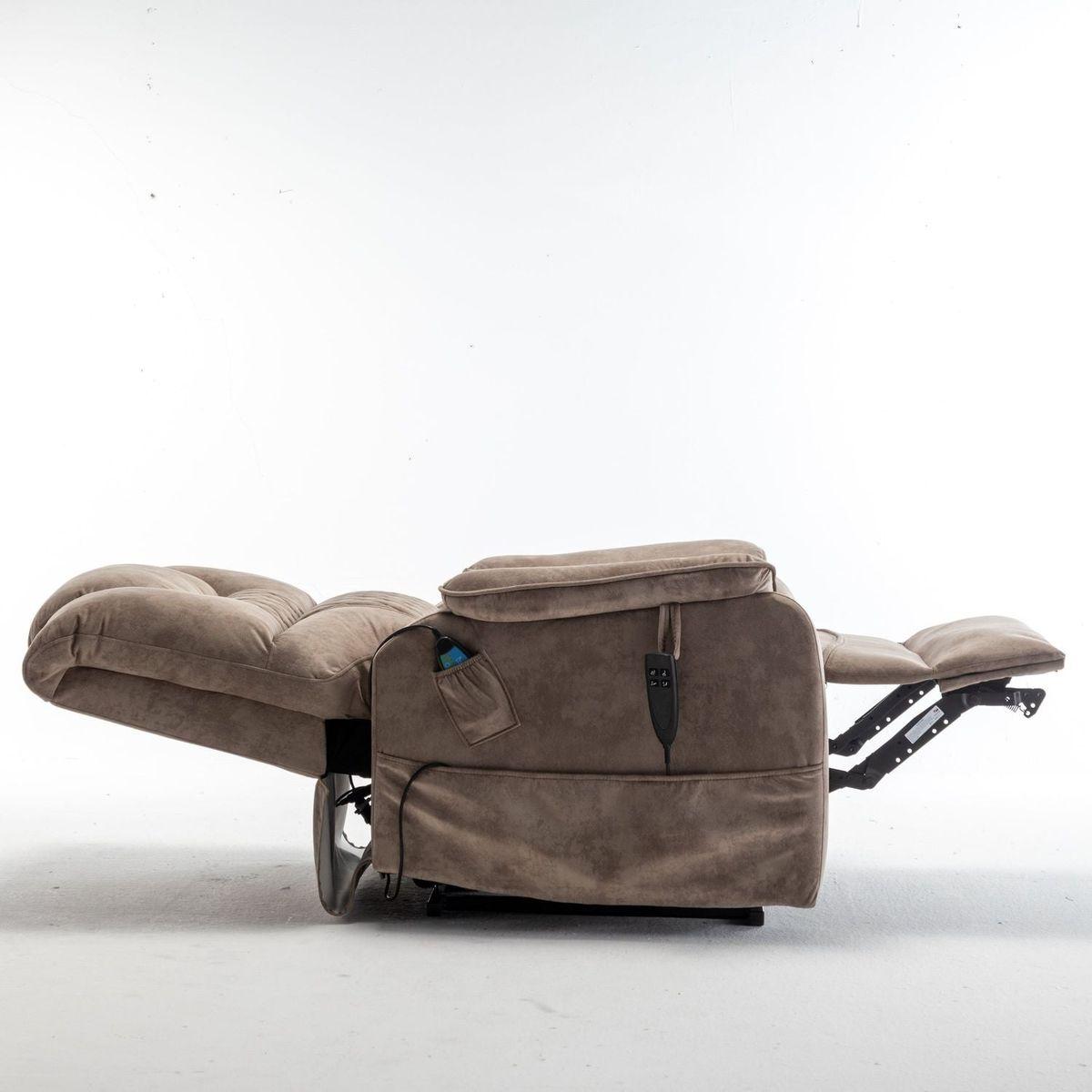 Lounge chair lift chair relax sofa chair sitting room furniture sitting room power supply elderly electric lounge chair (180 degree lying flat) - Streamdale Furniture