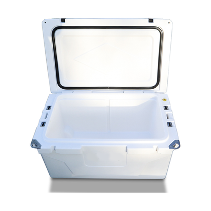 White outdoor Camping Picnic Fishing portable cooler 65QT Portable Insulated Cooler Box