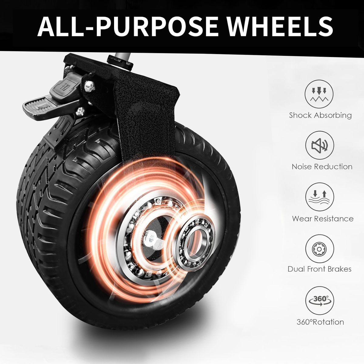 Collapsible Folding Wagon, Push Pull Foldable Beach Wagon Cart