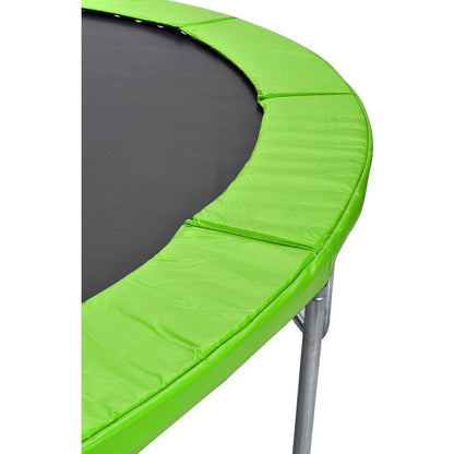 12FT Trampoline Green for Kids & Adults with Basketball Hoop and Ball ,Recreational Trampolines with Safety Enclosure for Back Yard Outdoor