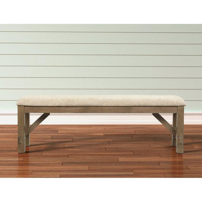 Raven Wood Fabric Upholstered Dining Bench