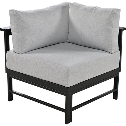 U-shaped multi-person outdoor sofa set, suitable for gardens, backyards, and balconies.