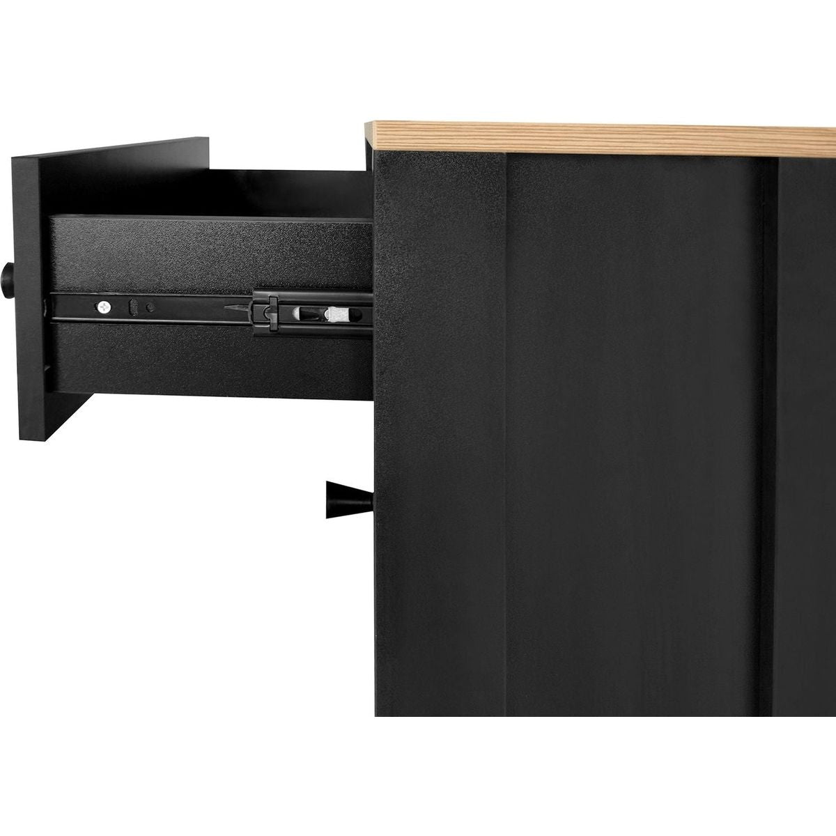 Slim Shoe Cabinet Set with 4 Flip Drawers, Wood Grain Pattern Top Shoe Storage Solution with Adjustable Panel, Modern Style Shoe Rack with Drawers for Hallway, Black