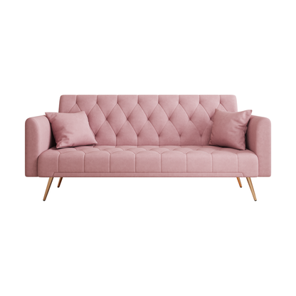 71" Convertible Double Folding Living Room Sofa Bed