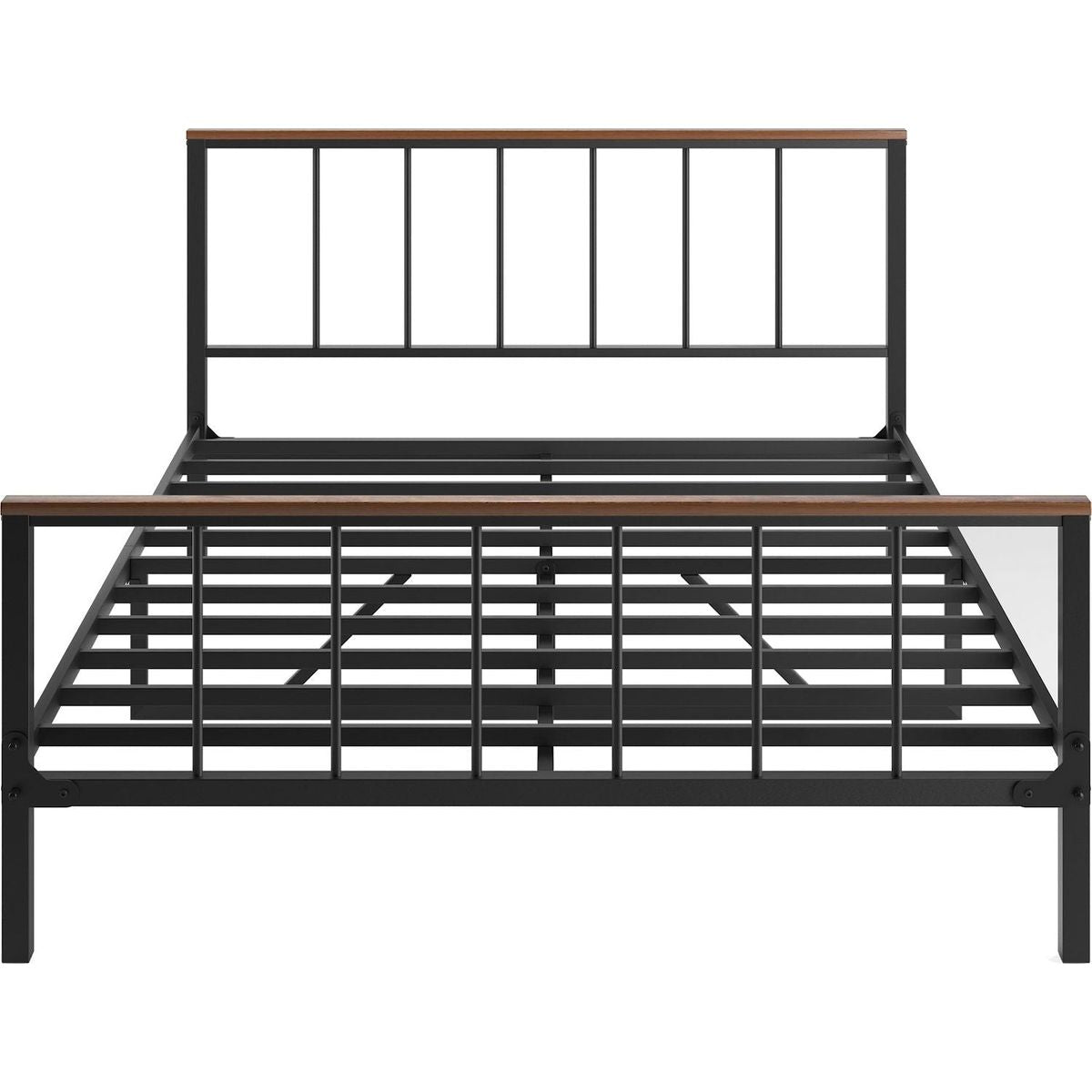 Metal Platform Bed frame with Headboard and Footboard,Sturdy Metal Frame, No Box Spring Needed(Full)