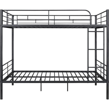 Full Over Full Metal Bunk Bed, Black