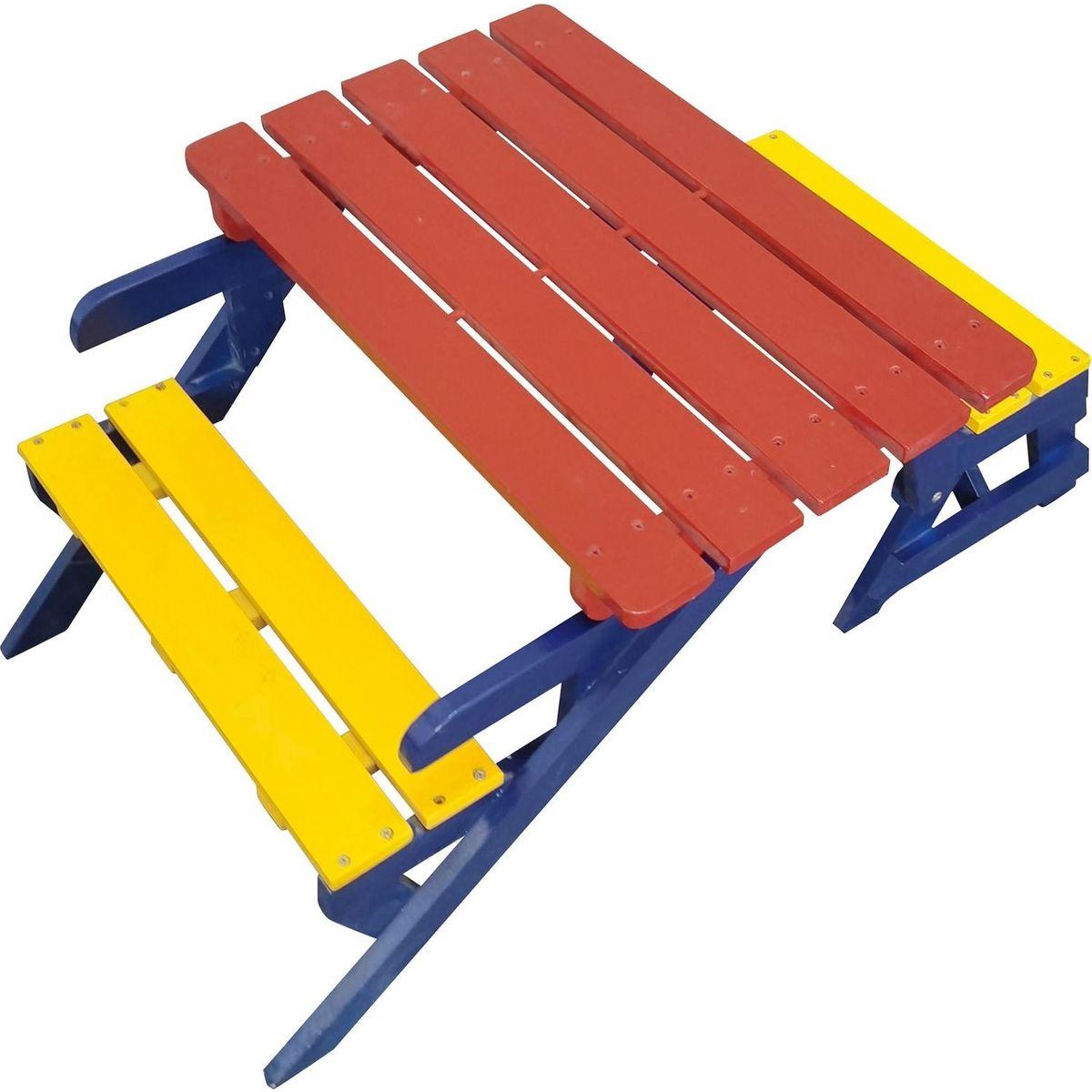 KID'S MULTI-FUNCTIONAL ARM CHAIR,TABLE+ 2 BENCHES (All-in-one)