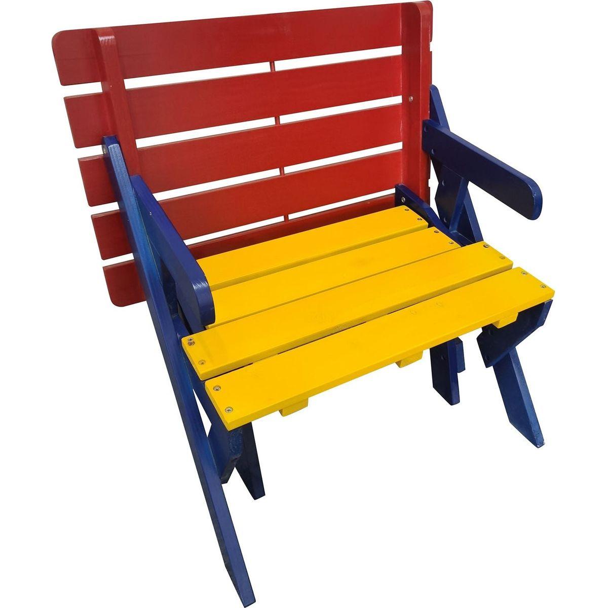 KID'S MULTI-FUNCTIONAL ARM CHAIR,TABLE+ 2 BENCHES (All-in-one)