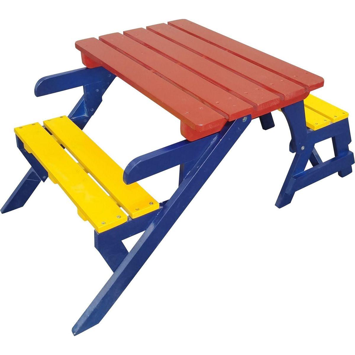 KID'S MULTI-FUNCTIONAL ARM CHAIR,TABLE+ 2 BENCHES (All-in-one)