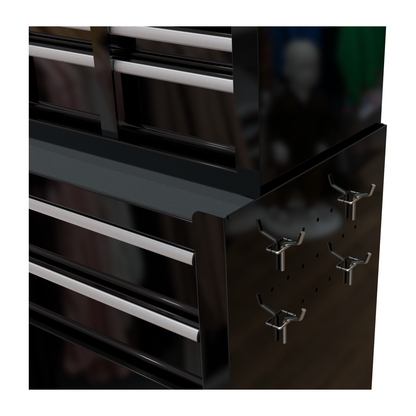 High Capacity Rolling Tool Chest with Wheels and Drawers, 8-Drawer Tool Storage Cabinet--BLACK