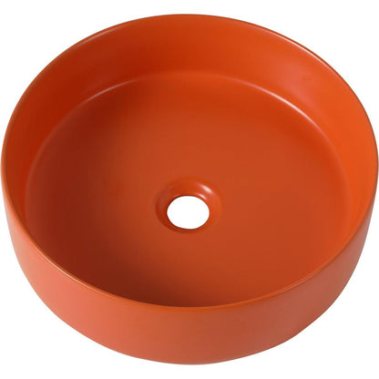 Ceramic Circular Vessel Bathroom Sink Art Sink