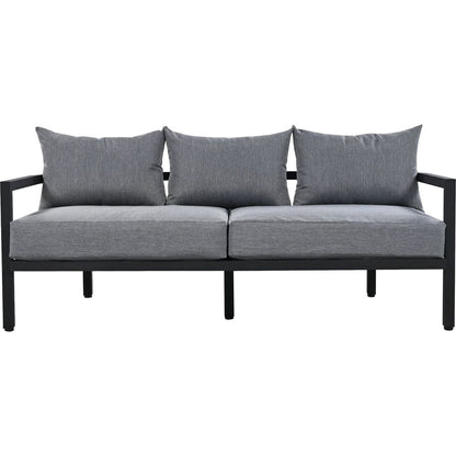 Multi-person Outdoor Steel Sofa Set, Waterproof, Anti-rust and Anti-uv, Suitable for Gardens and Lawns