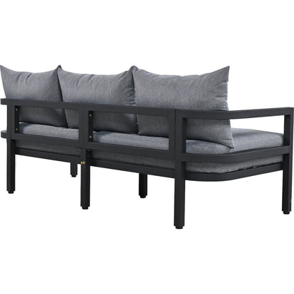 Multi-person Outdoor Steel Sofa Set, Waterproof, Anti-rust and Anti-uv, Suitable for Gardens and Lawns
