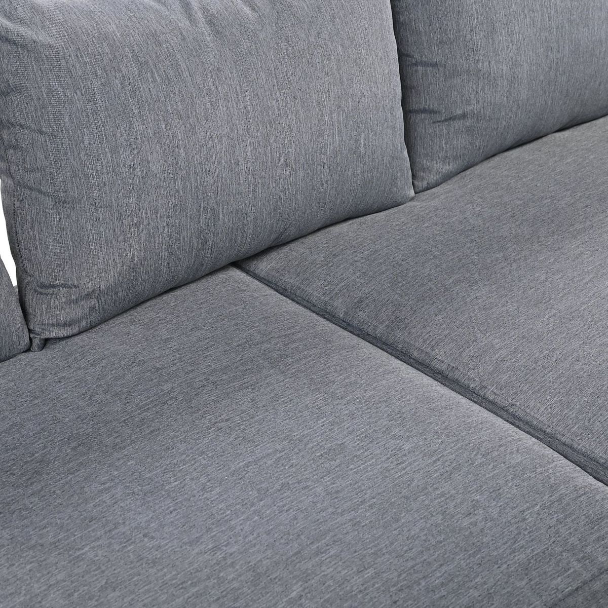 Multi-person Outdoor Steel Sofa Set, Waterproof, Anti-rust and Anti-uv, Suitable for Gardens and Lawns