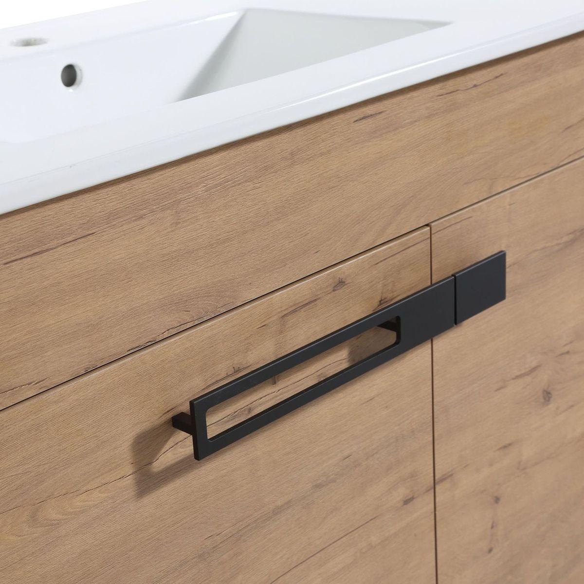 30 Inch Freestanding Bathroom Vanity or Floating is Optional Conversion.30x18-00330IMO-1(KD-Packing) Only Including Vanity