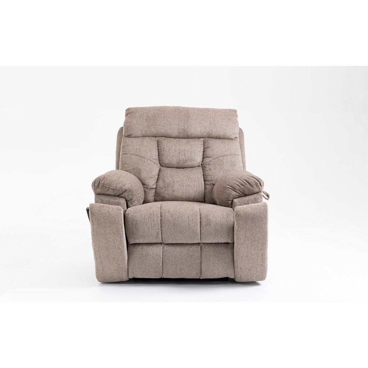 Old age electric lift chair, flat high density foam electric sofa, with heating and massage functions, can tilt to 180 degrees, 2 pocket cup holders, 2 remote controls, dual OKIN motors