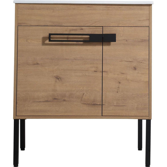 30 Inch Freestanding Bathroom Vanity or Floating is Optional Conversion.30x18-00330IMO-1(KD-Packing) Only Including Vanity