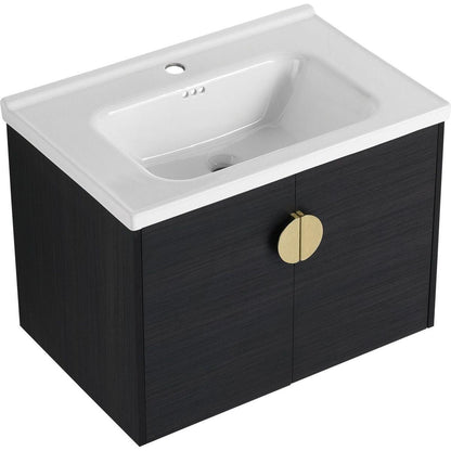 40 Inch Soft Close Doors Bathroom Vanity With Sink, and A Small Storage Shelves(BVC06328BCT-BVC07412LTK)