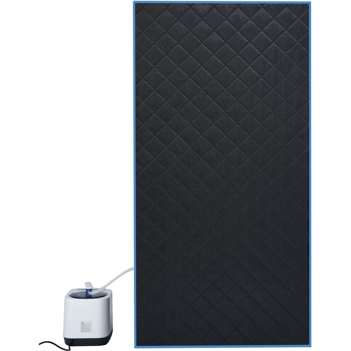 Portable Black Full Size Steam Sauna tent"ersonal Home Spa, with Steam Generator, Remote Control, Foldable Chair, PVC pipes. Easy to Install,fast heating, with FCC & UL Certification.