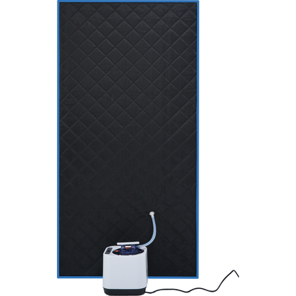 Portable Black Full Size Steam Sauna tent"ersonal Home Spa, with Steam Generator, Remote Control, Foldable Chair, PVC pipes. Easy to Install,fast heating, with FCC & UL Certification.