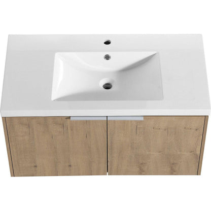 84 Inch Soft Close Doors Bathroom Vanity With Sink, A Small Storage Shelves, 36" and 12" Combination Cabinet,(KD-Packing)