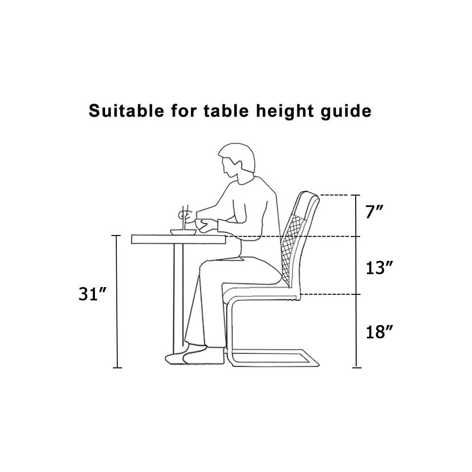 Modern Dining Chairs with Faux Leather Padded Seat Dining Living Room Chairs Upholstered Chair with Metal Legs Design for Kitchen, Living, Bedroom, Dining Room Side Chairs Set of 4 (Grey+PU)