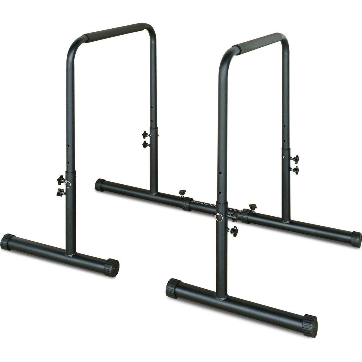 Power Tower Dip Station Pull Up Bar Stand Adjustable Height Heavy Duty Multi-Function Fitness Training Equipment