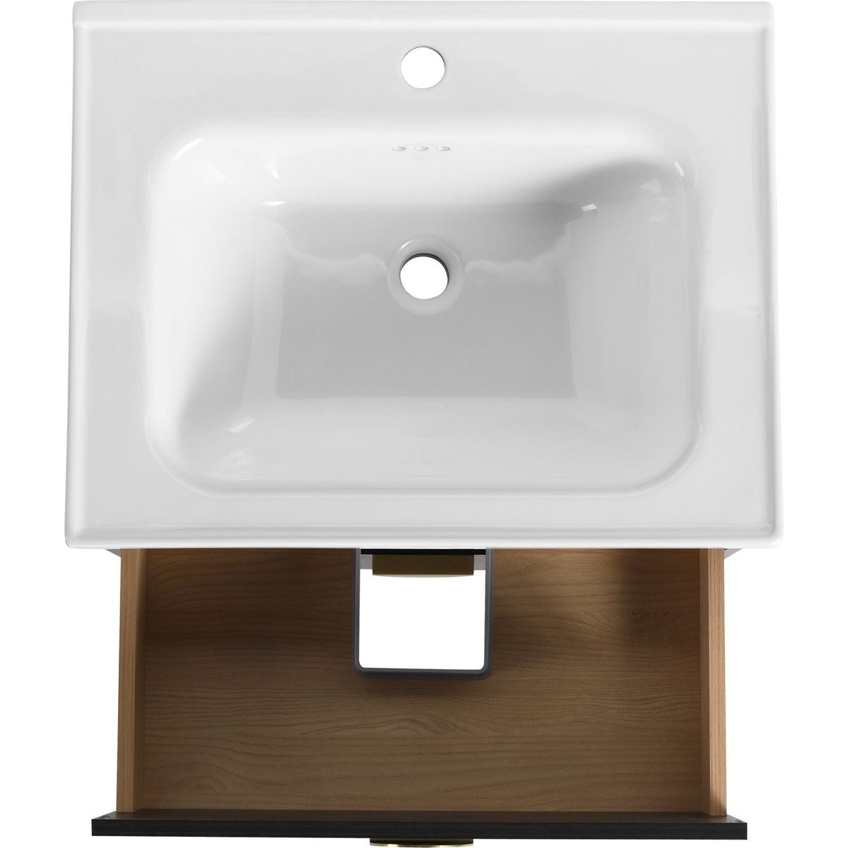 60 Inch Wall-Mounted Bathroom Vanity With Sink, and A Small Storage Shelves (KD-Packing)BVC07660BCT