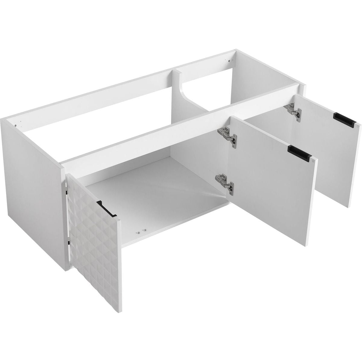 48 Inch Wall Mounted Bathroom Vanity With SInk, Soft Close Doors (KD-PACKING)