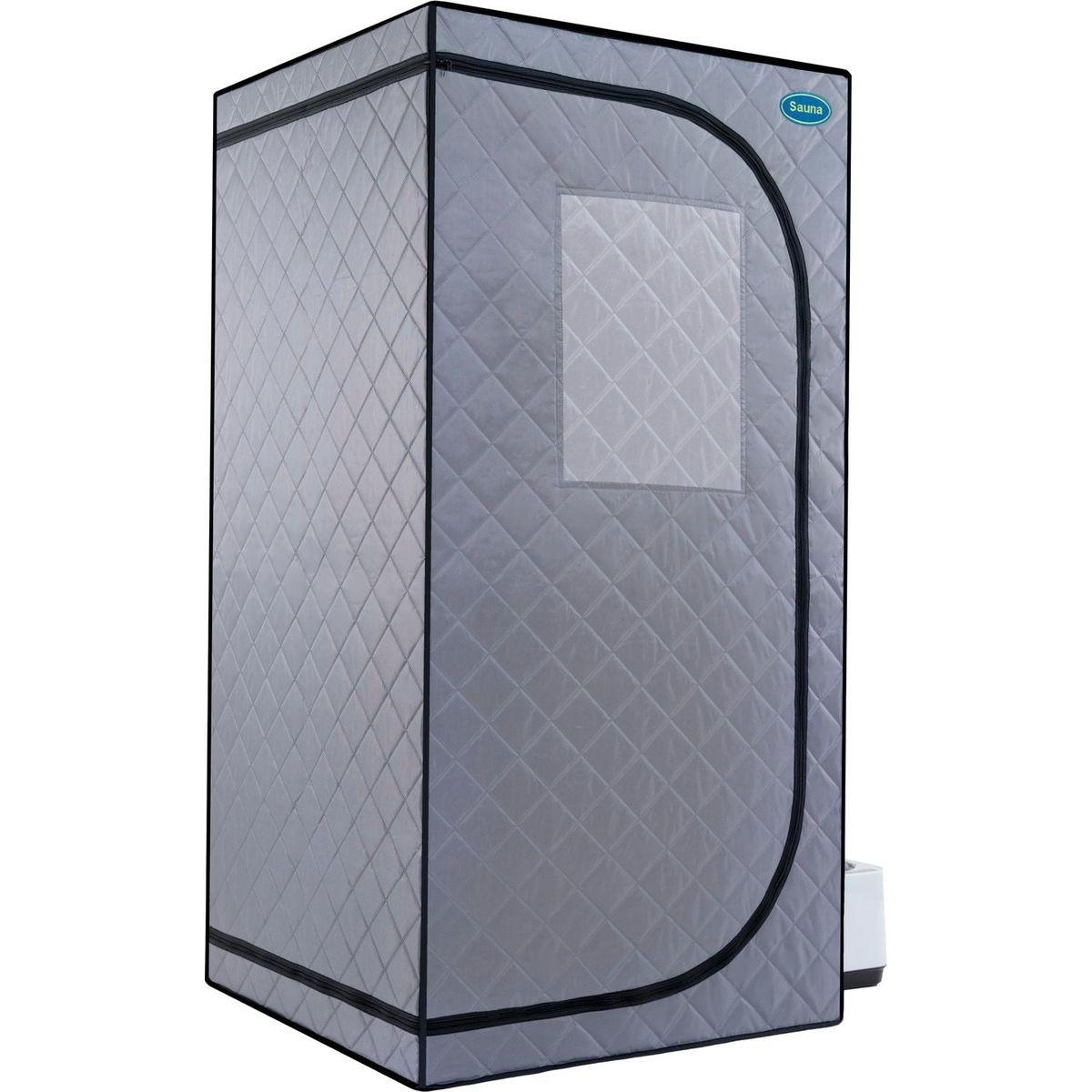 personal sauna tent Portable Grey Mini Plus style Steam Sauna tent"ersonal Home Spa, with –  Streamdale Furniture