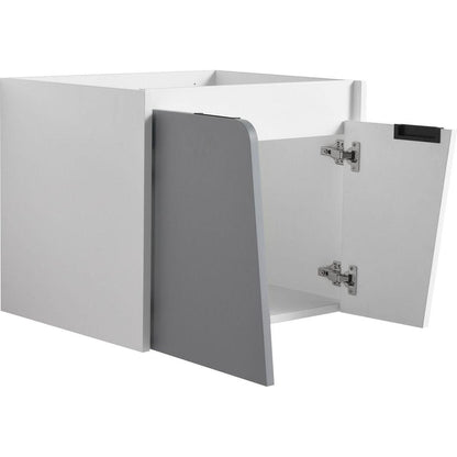 24 Inch Wall-Mounted Bathroom Vanity With Sink, For Small Bathroom (KD-Packing)